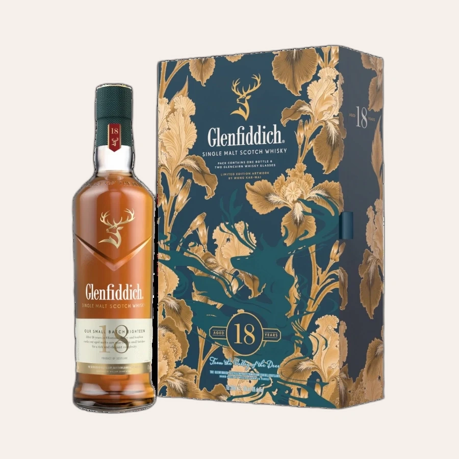 Rượu Whisky Glenfiddich 18 Year Old Small Batch Reserve Hộp Quà Tết 2026