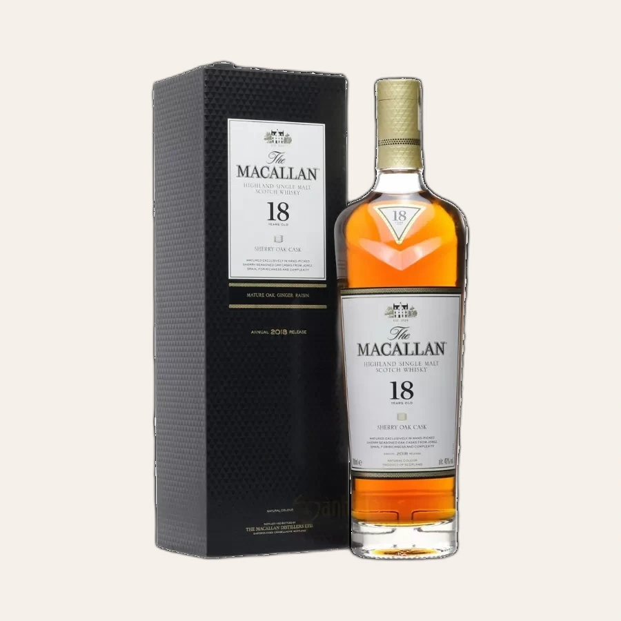 Rượu Whisky Macallan 18 Year Old 2018