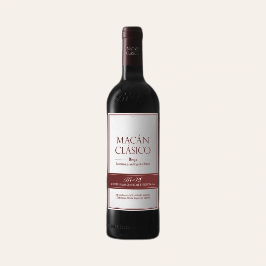 Rượu Vang Đỏ Tây Ban Nha Bodegas Benjamin De Rothschild & Vega Sicilia Macan Clasico Rioja