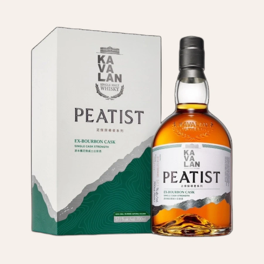 Rượu Whisky Kavalan Peatist Ex-Bourbon Cask Single Cask Strength