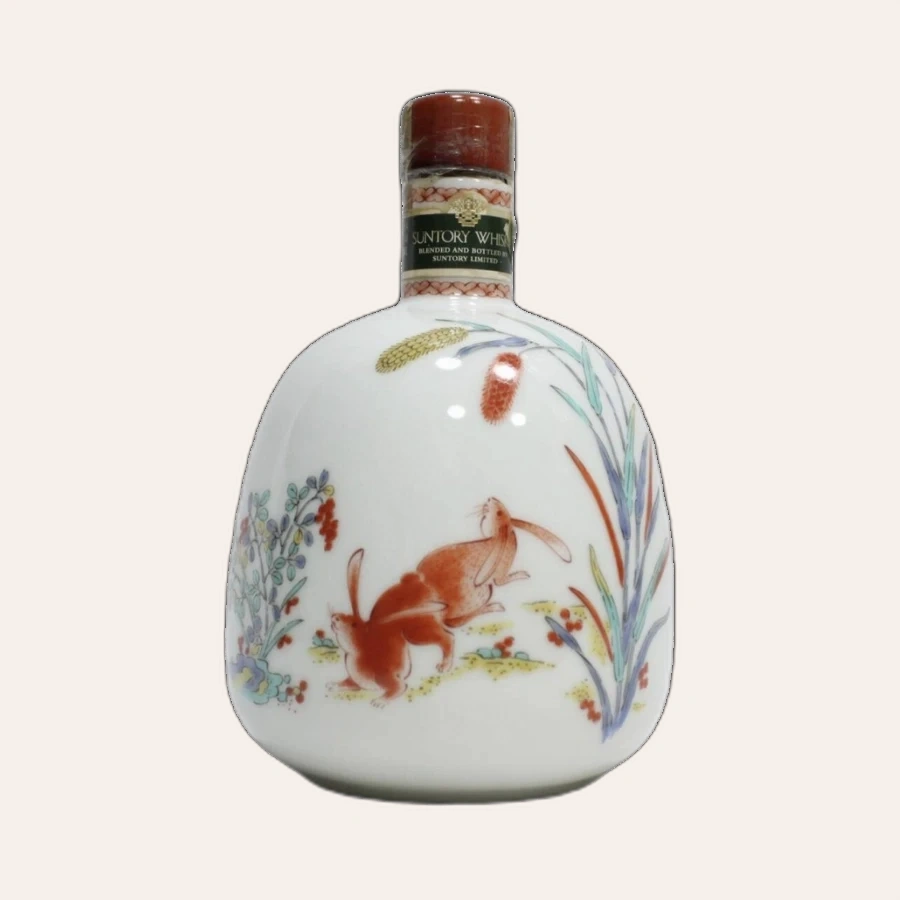 Rượu Whisky Nhật Suntory 20 Year Old Red Rabbit Arita Ceramic Decanter 1998