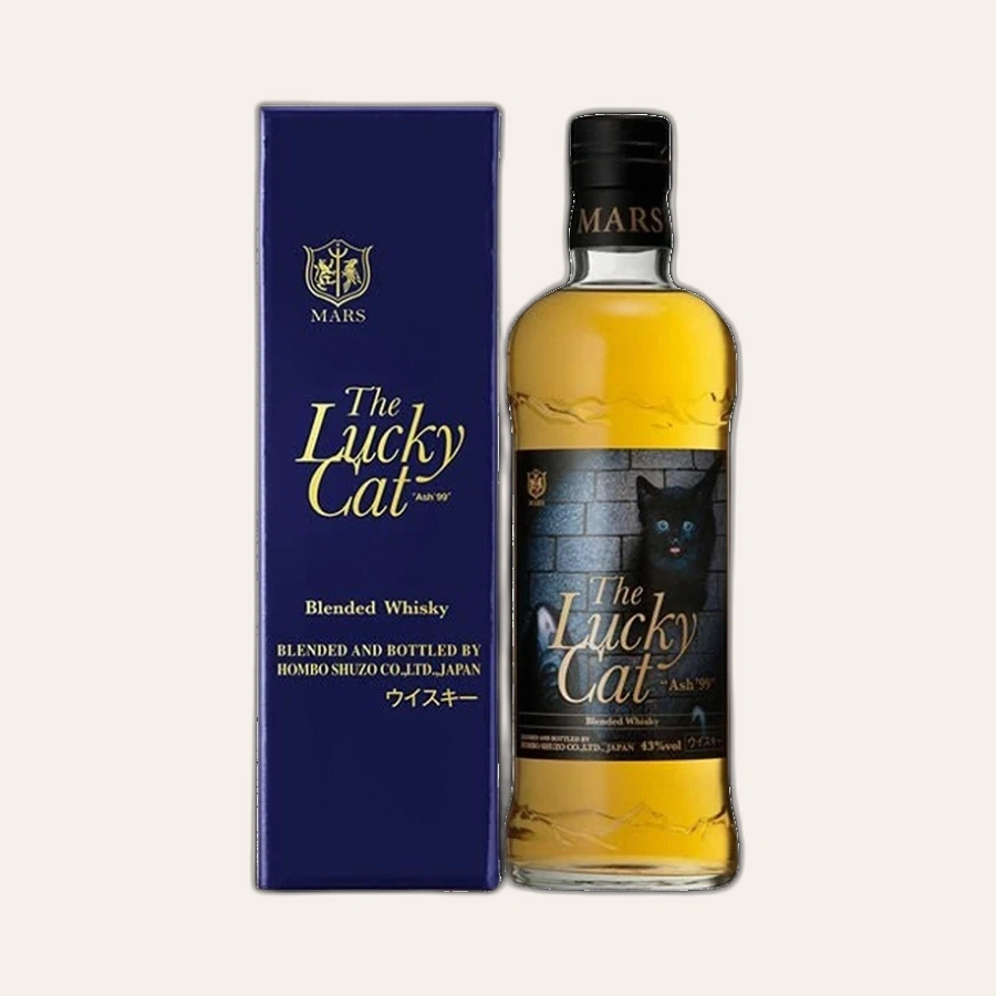 Rượu Whisky Nhật Mars The Lucky Cat 'Ash 99' Blended Whisky