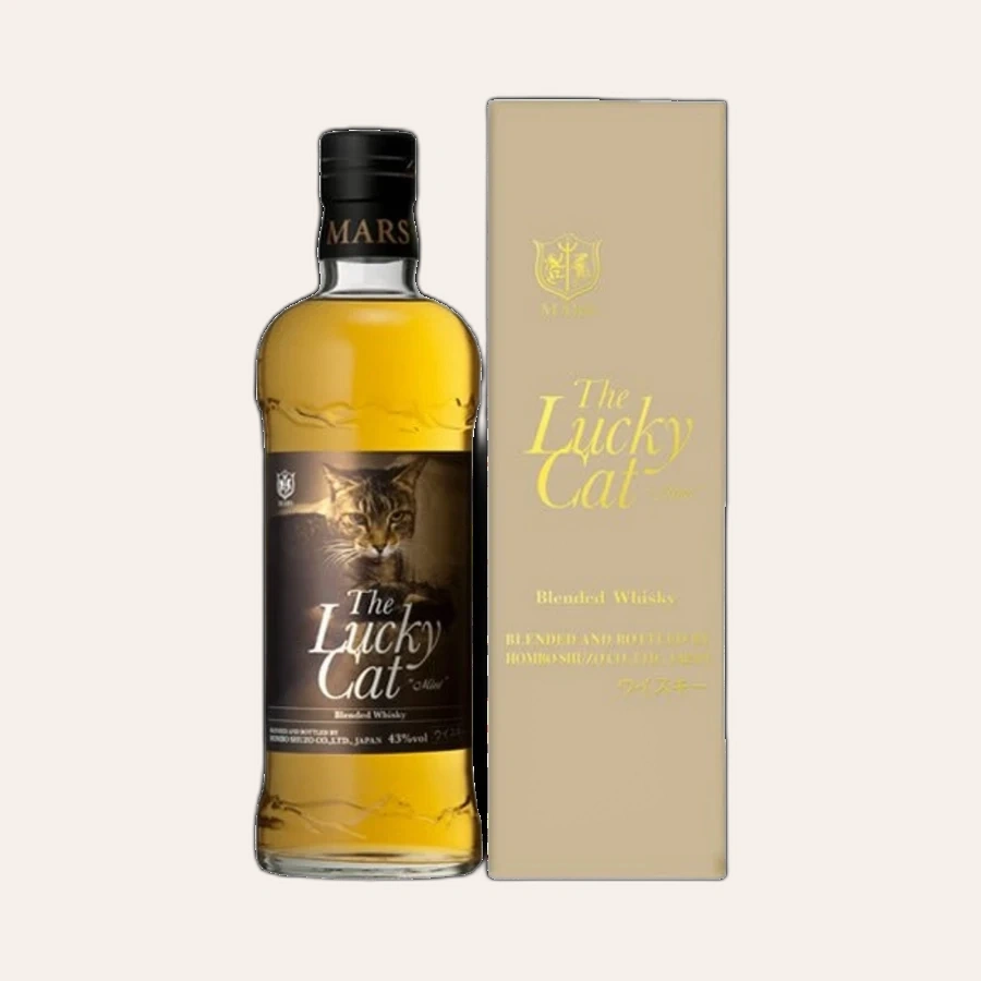 Rượu Whisky Nhật Mars The Lucky Cat 'Mint' Blended Whisky