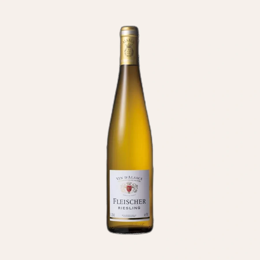 Rượu Vang Trắng Pháp Fleischer Riesling AOP Vin D'Alsace