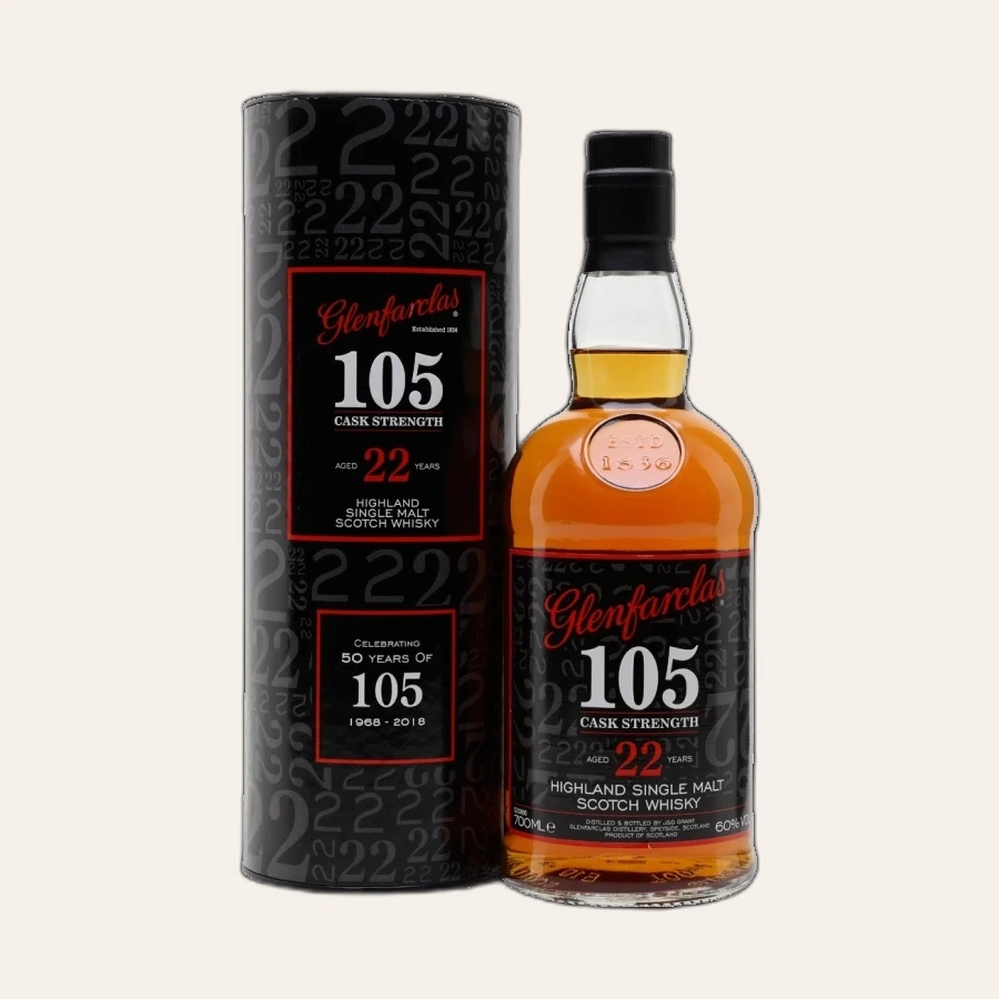 Rượu Whisky Glenfarclas 105 Cask Strength 22 Year Old