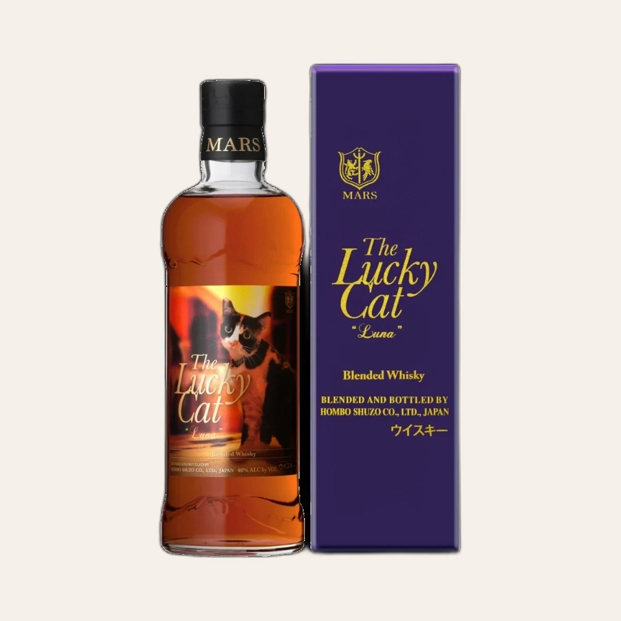 Rượu Whisky Nhật Mars The Lucky Cat 'Luna' Blended Whisky