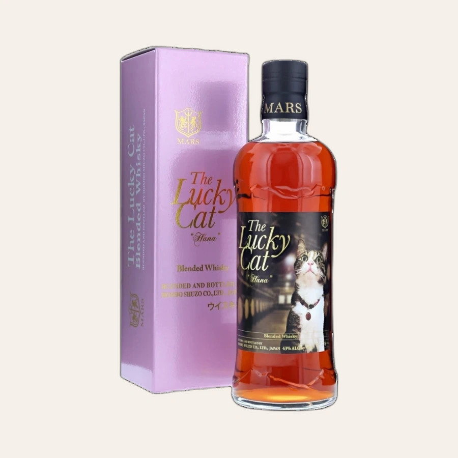Rượu Whisky Nhật Mars The Lucky Cat 'Hana' Blended Whisky