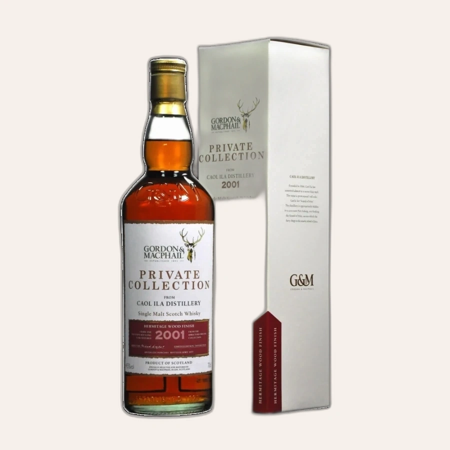 Rượu Whisky Caol Ila 14 Year Old Gordon & Macphail Private Collection 2001 Hermitage Wood Finish