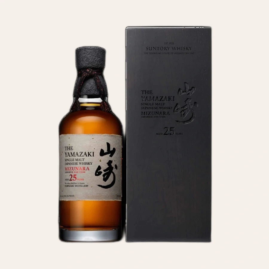 Rượu Whisky Nhật Yamazaki 25 Year Old Mizunara