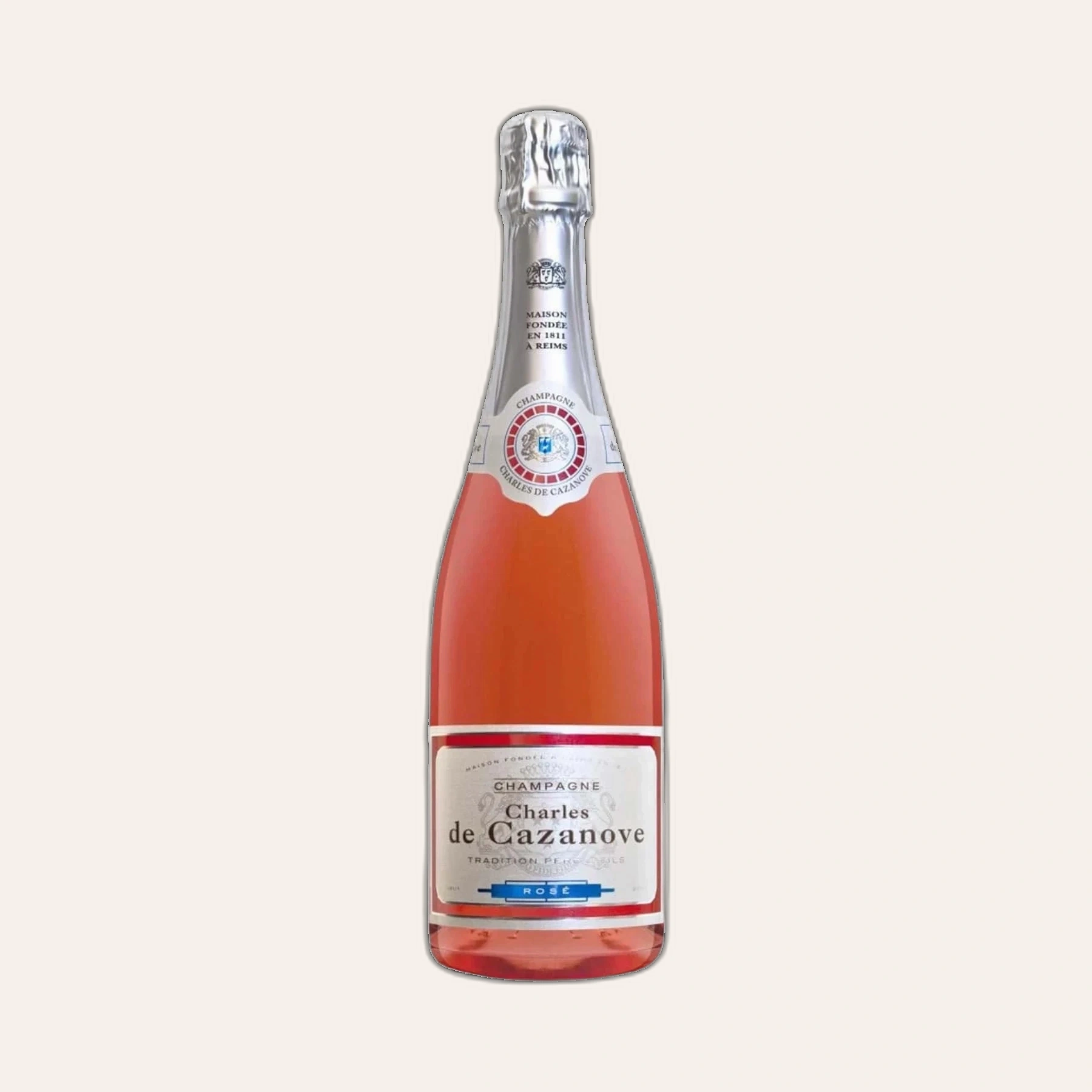 Rượu Champagne Pháp Champagne Charles de Cazanove Brut Rose