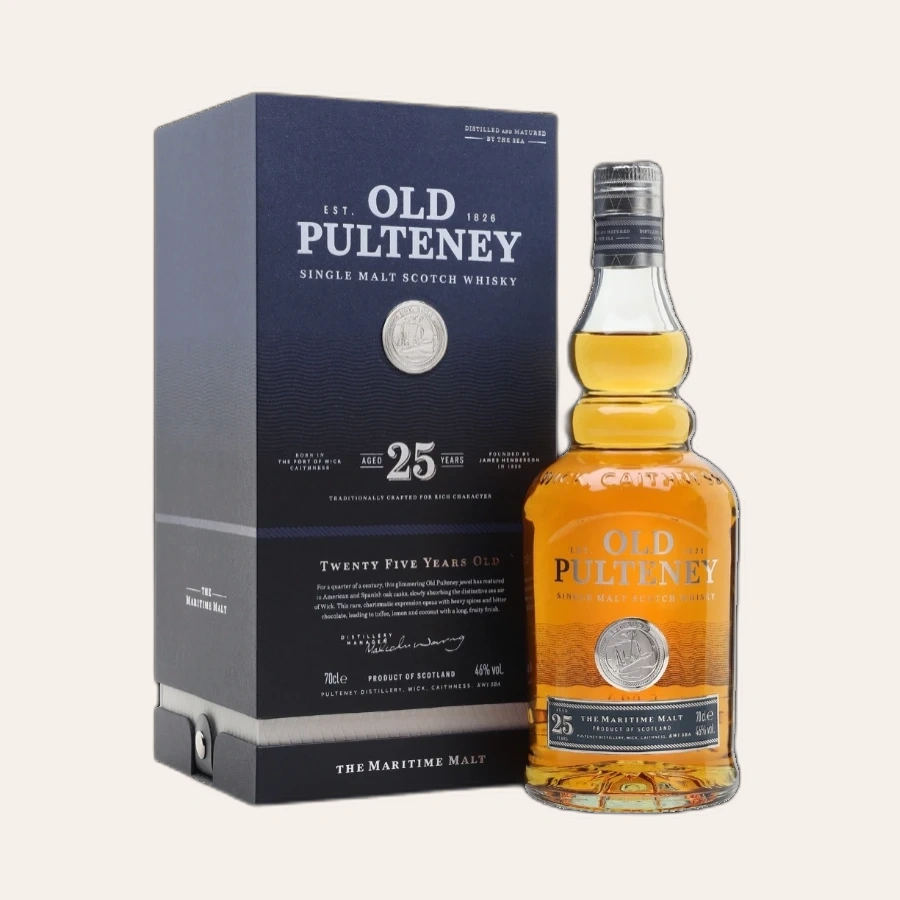 Rượu Whisky Old Pulteney 25 Year Old