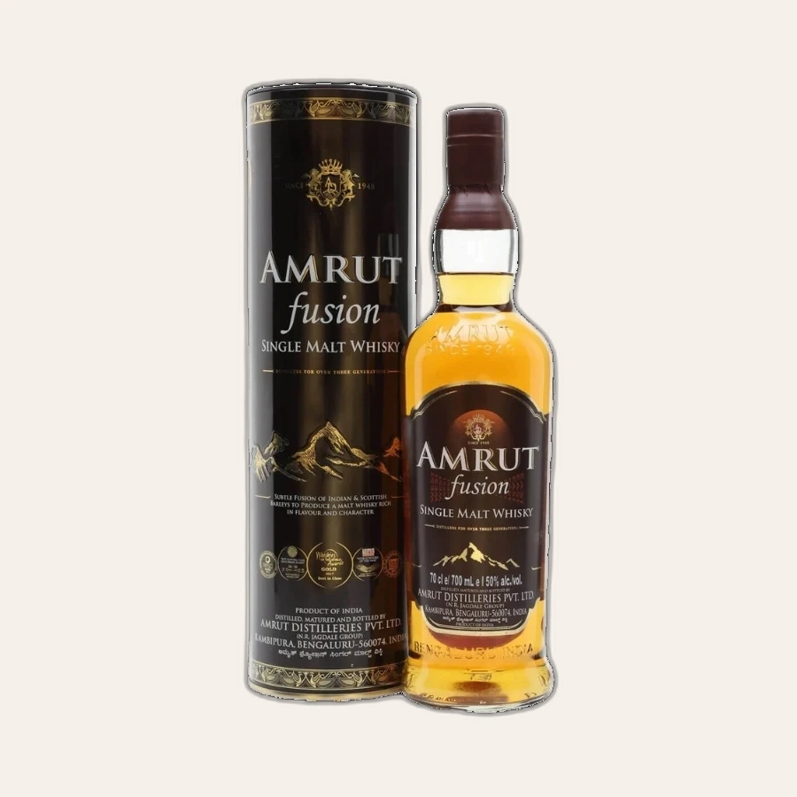 Rượu Whisky Ấn Độ Amrut Fusion Single Malt