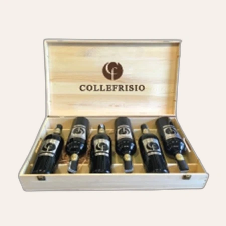 Thùng gỗ 6 chai Collefrisio