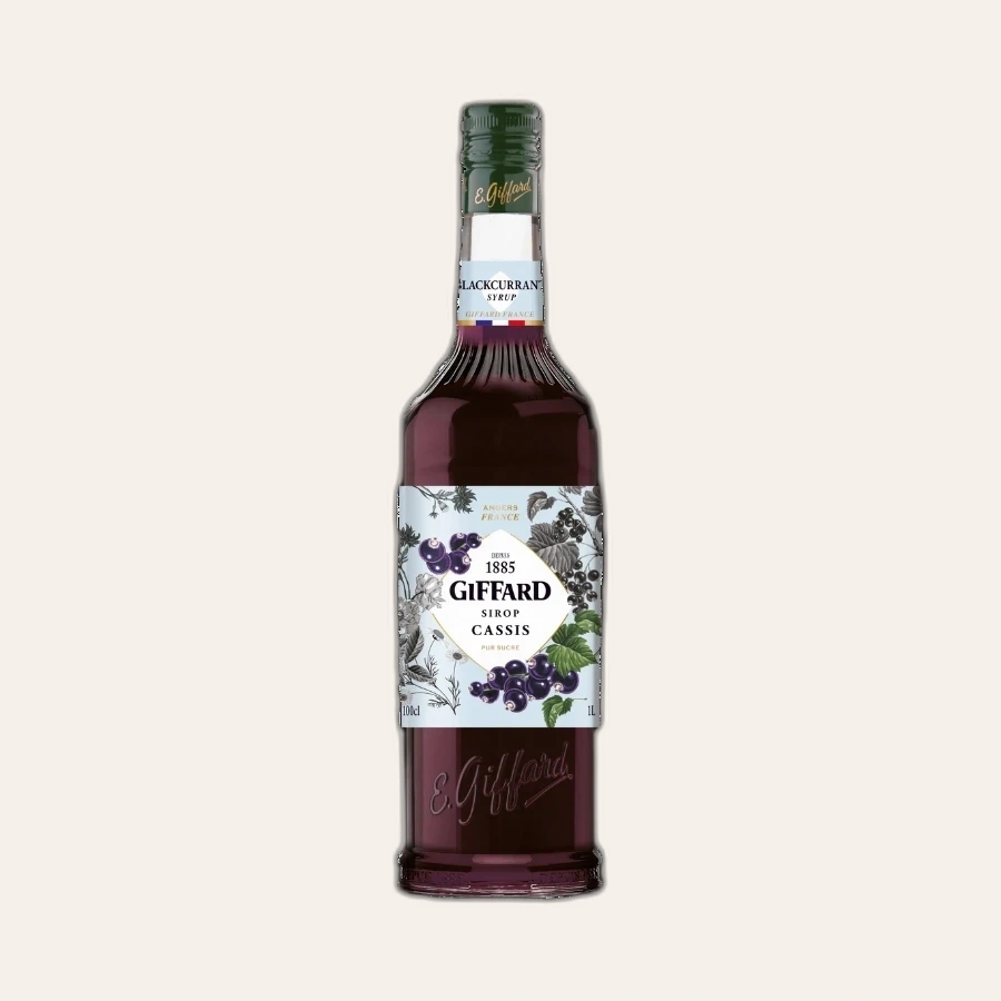 Syrup Pháp Giffard Blackcurrant / Cassis / Quả Lý Chua Đen