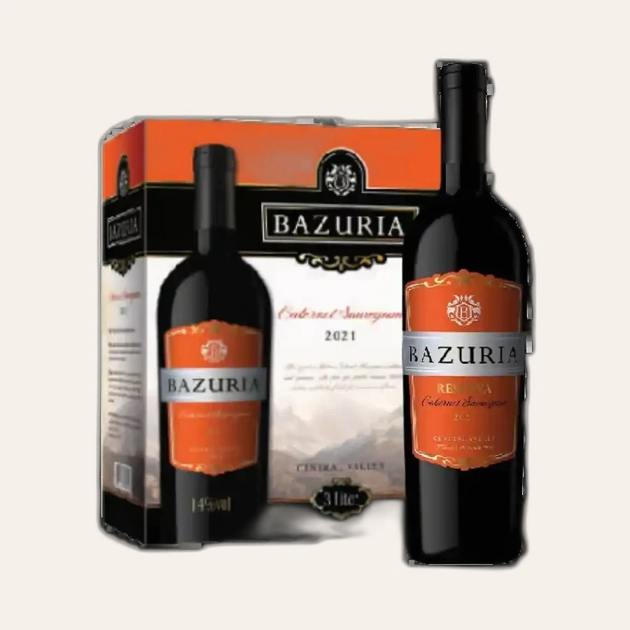 Rượu Vang Bịch Chile Bazuria Cabernet Sauvignon 3L