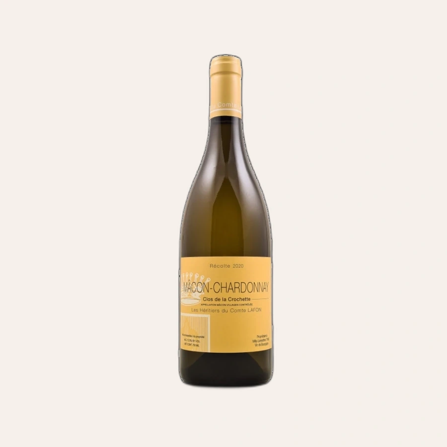 Rượu Vang Trắng Pháp Macon Chardonnay Clos de la Crochette