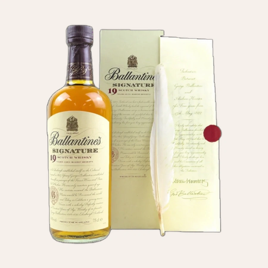 Rượu Whisky Ballantines 19 Year Old Signature