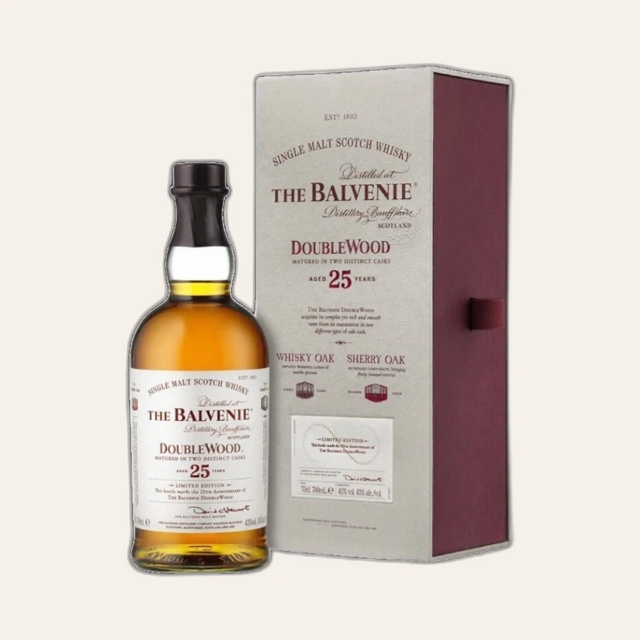 Rượu Whisky Balvenie 25 Year Old Double Wood Limited Edition