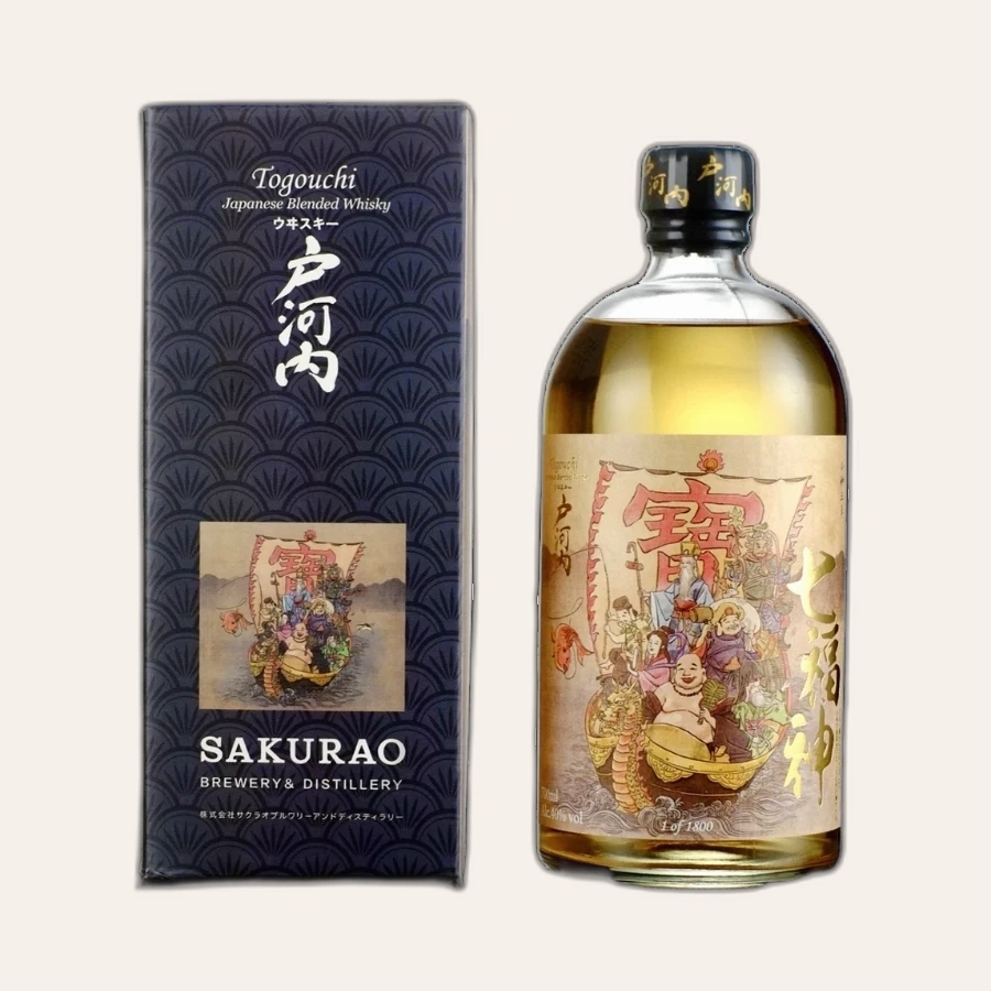 Rượu Whisky Nhật Togouchi Seven Lucky Gods Series Shichifuku Tokai