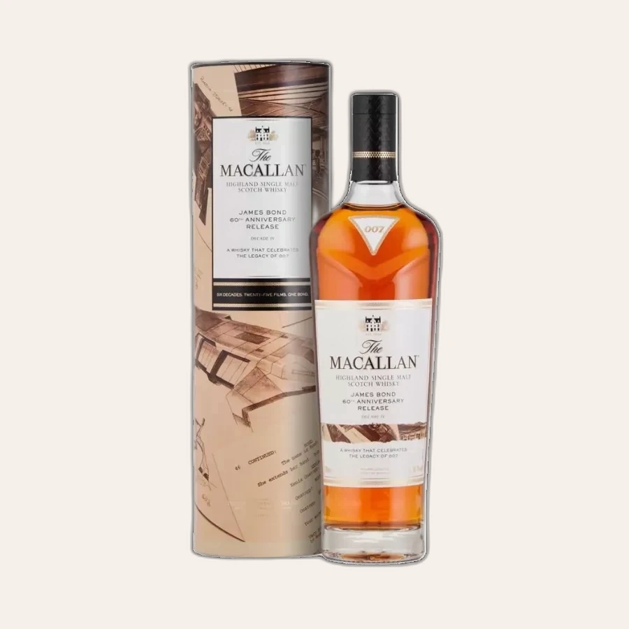 Rượu Whisky Macallan James Bond 60th Anniversary Release Decade 4