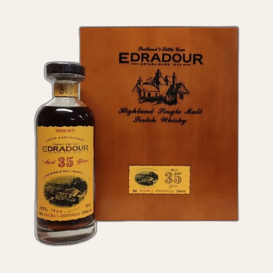 Rượu Whisky Edradour 35 Year Old Enigma No.1 200th Anniversary 1989 Bottled 2025