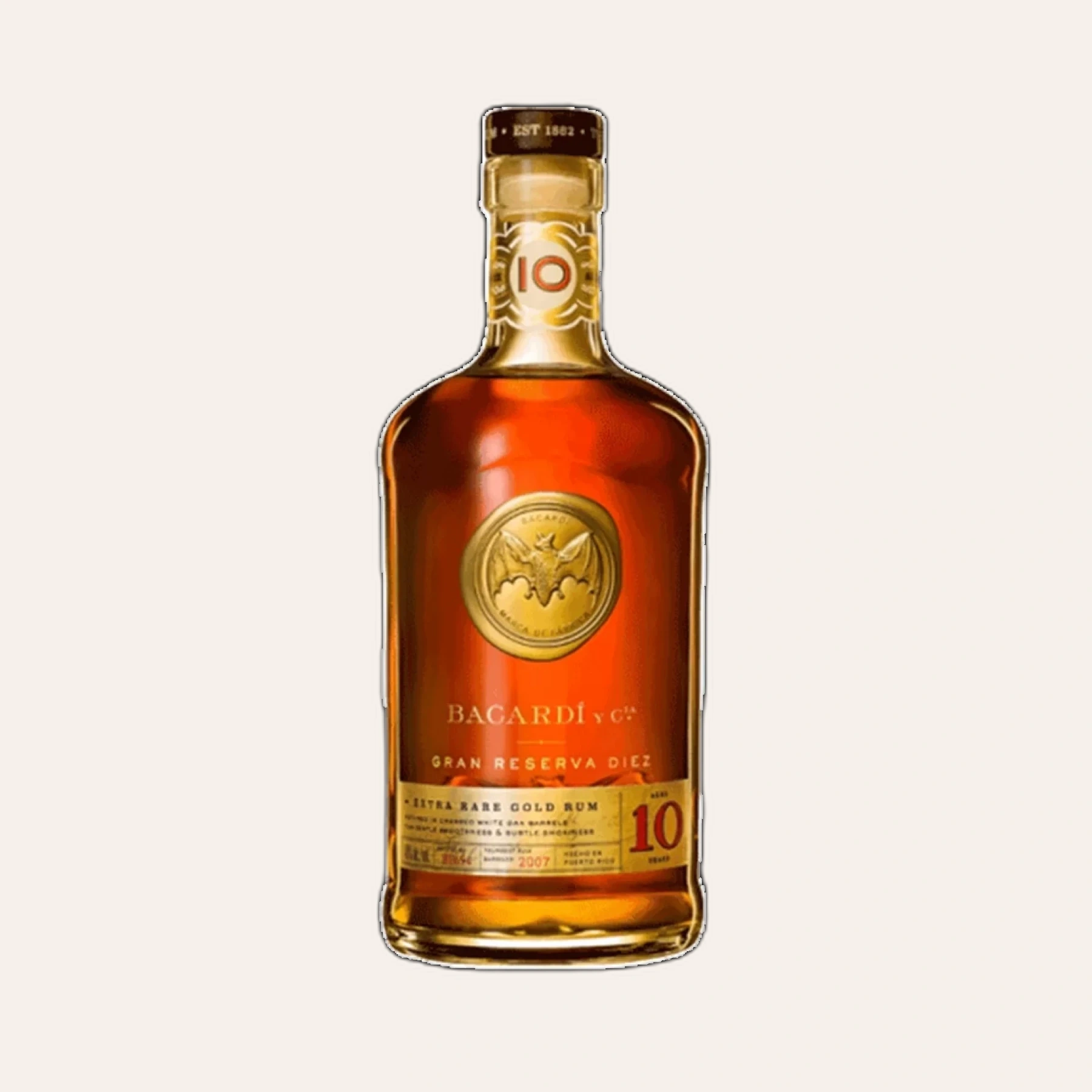 Rượu Rum Cuba Bacardi 10 Year Old Gran Reserva Diez