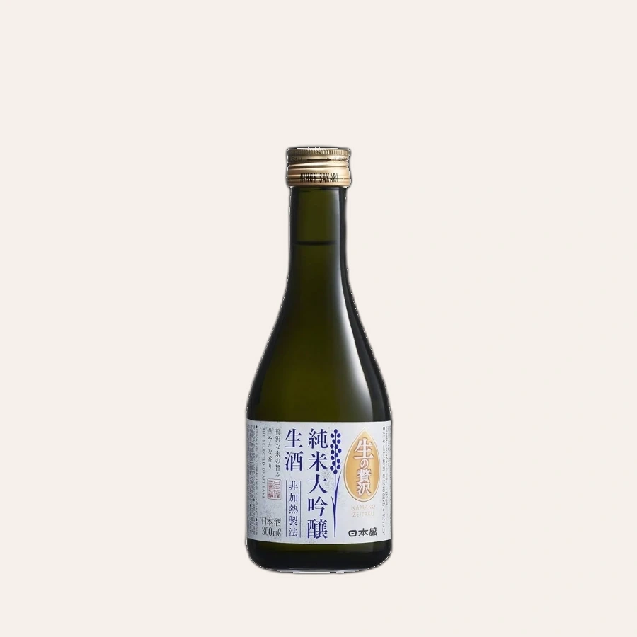 Rượu Sake Nhật Bản Nihonsakari Nama No Zeitaku Junmai Daiginjo 300ml