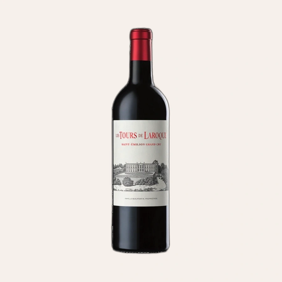 Rượu Vang Đỏ Pháp Les Tours De Laroque ST Emilion Grand Cru 2018