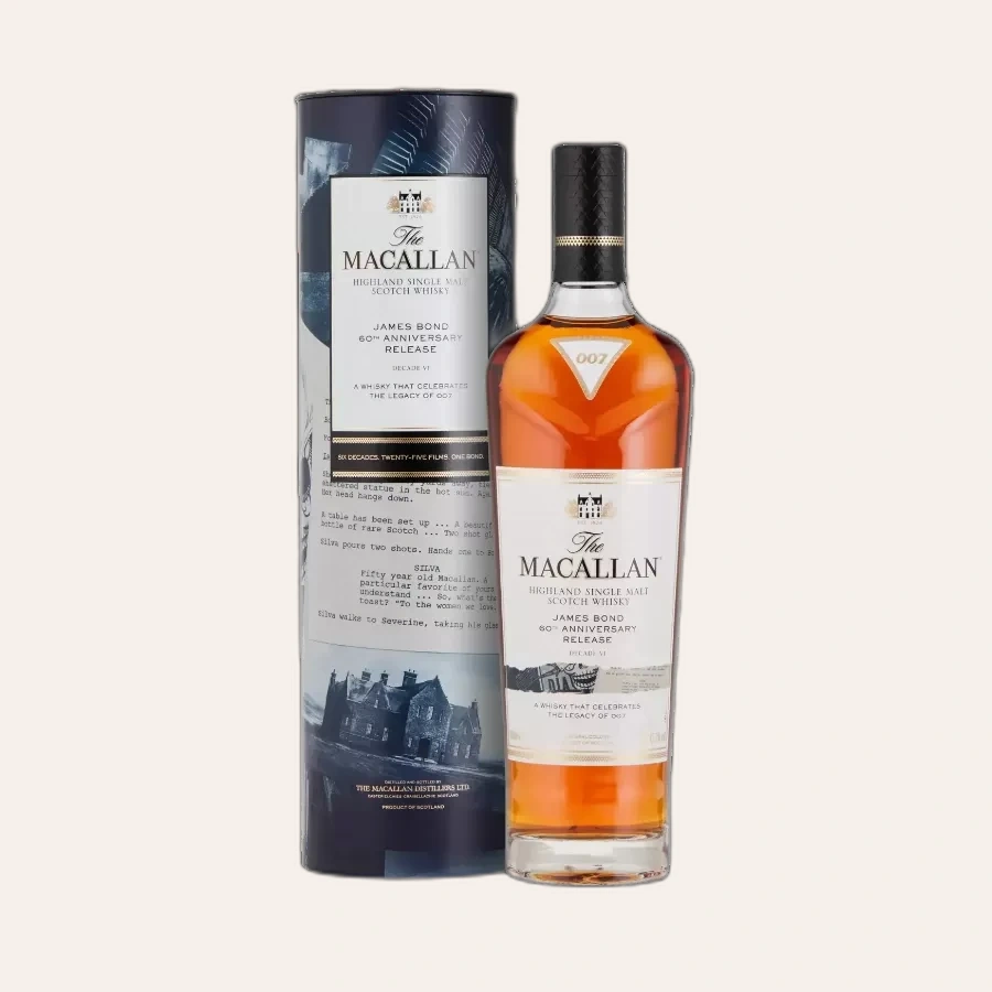Rượu Whisky Macallan James Bond 60th Anniversary Release Decade 6