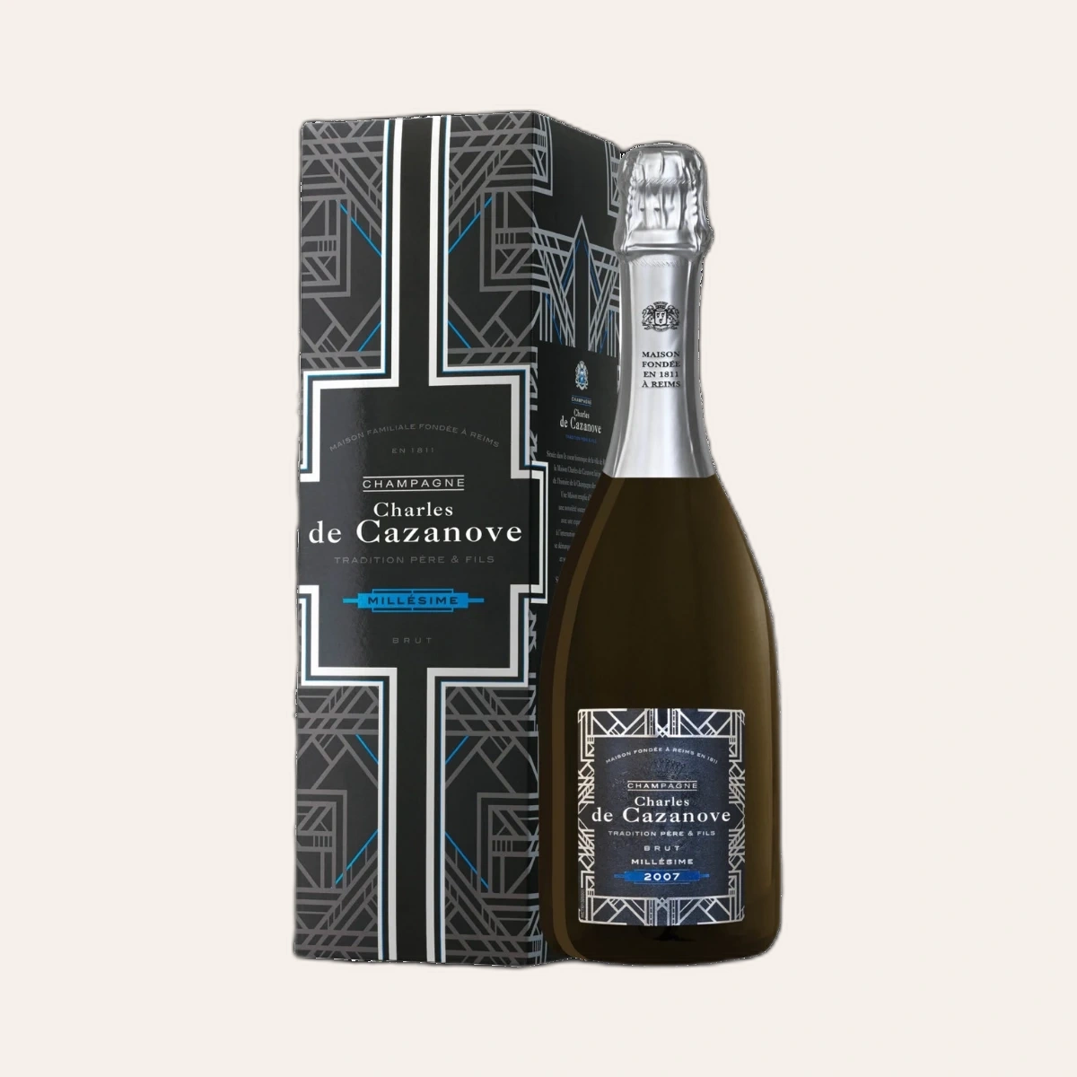 Rượu Champagne Pháp Champagne Charles de Cazanove Vintage 2007