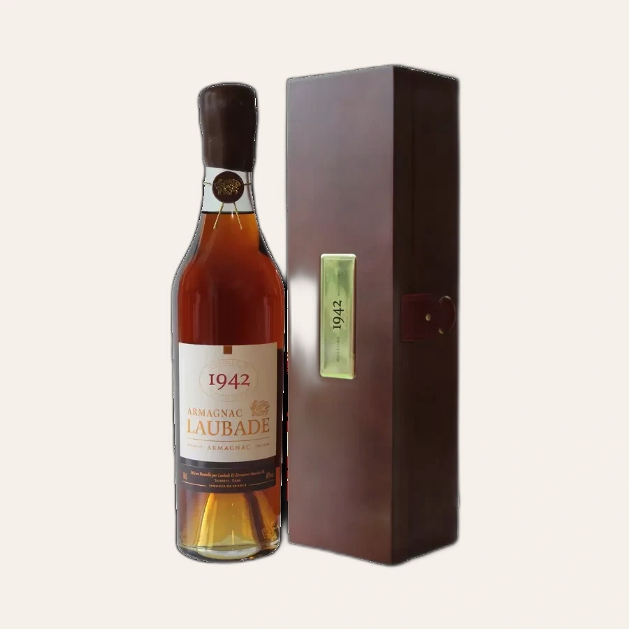 Rượu Brandy Pháp Chateau Laubade Bas Armagnac 1942