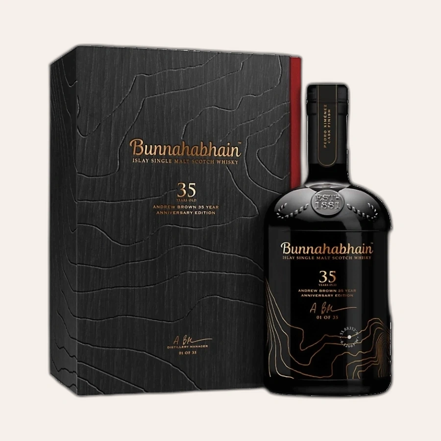 Rượu Whisky Bunnahabhain 35 Year Old Andrew Brown Anniversary Edition