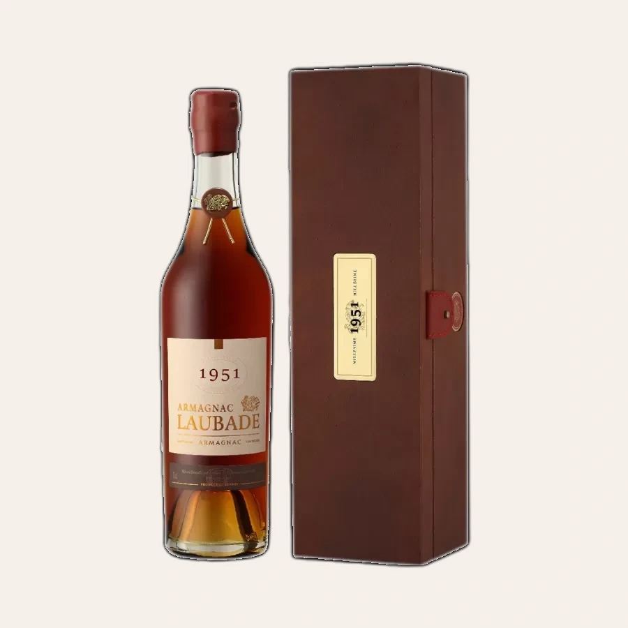 Rượu Brandy Pháp Chateau Laubade Bas Armagnac 1951