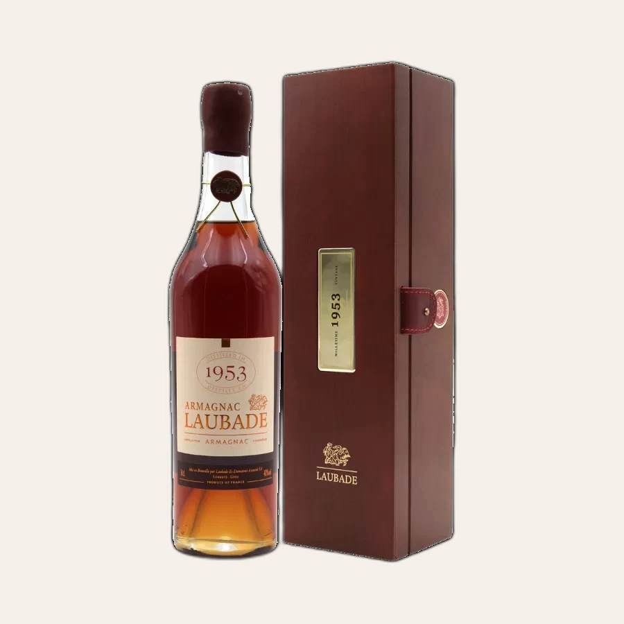 Rượu Brandy Pháp Chateau Laubade Bas Armagnac 1953