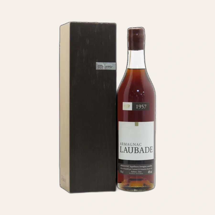 Rượu Brandy Pháp Chateau Laubade Bas Armagnac 1957