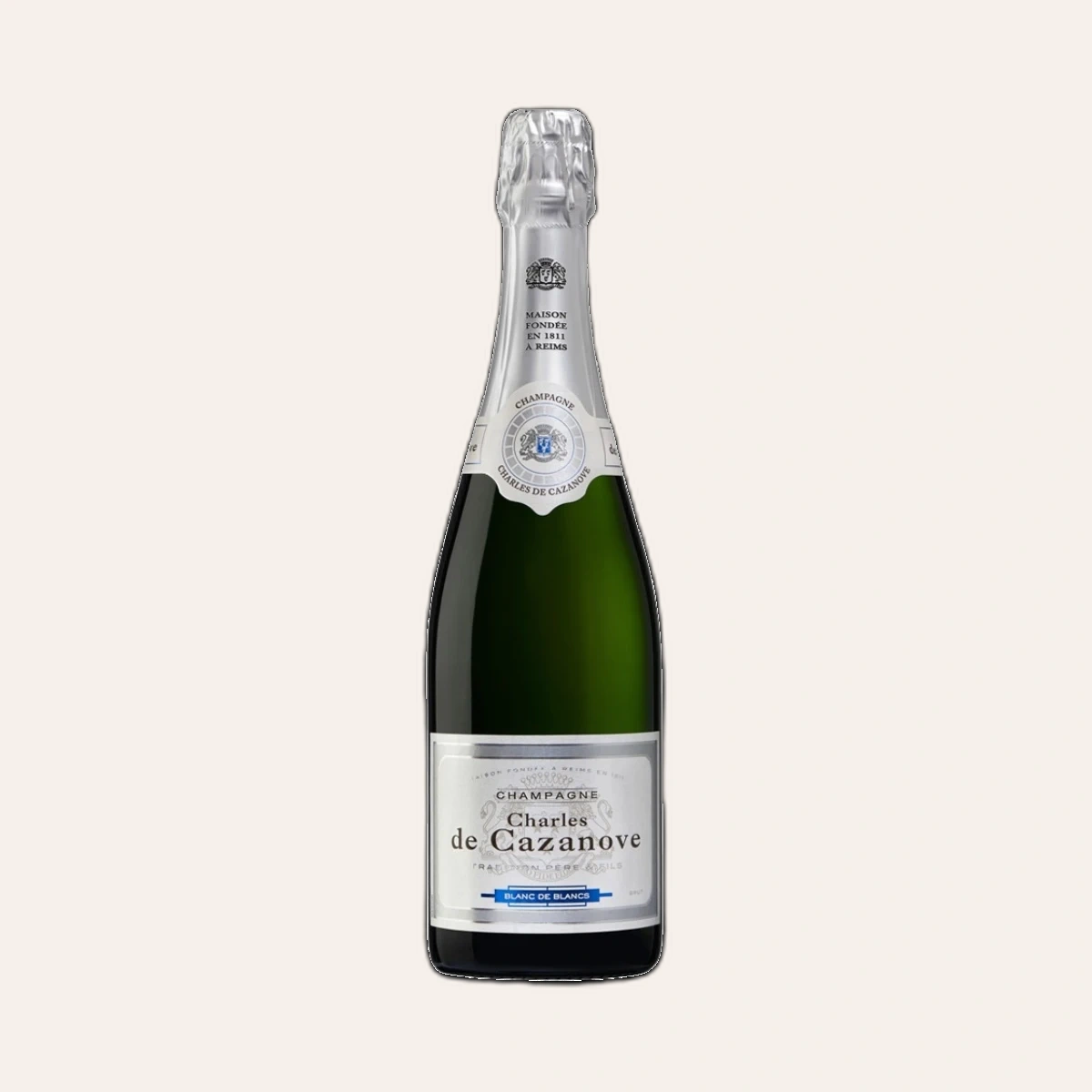 Rượu Champagne Pháp Champagne Charles de Cazanove Brut Blanc de Blancs