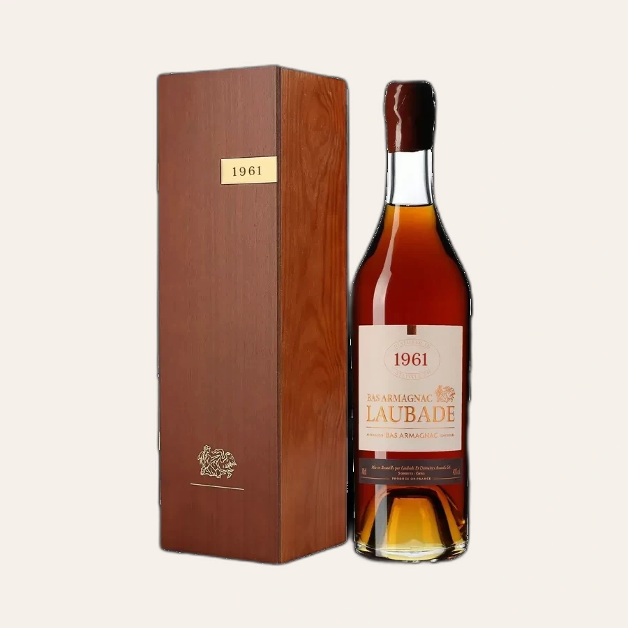 Rượu Brandy Pháp Chateau Laubade Bas Armagnac 1961
