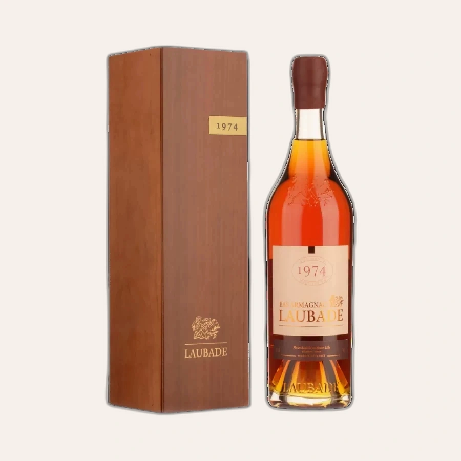 Rượu Brandy Pháp Chateau Laubade Bas Armagnac 1974