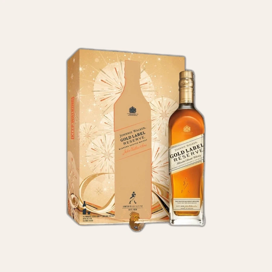 Rượu Whisky Johnnie Walker Gold Label Phiên Bản Hộp Quà Tết 2025