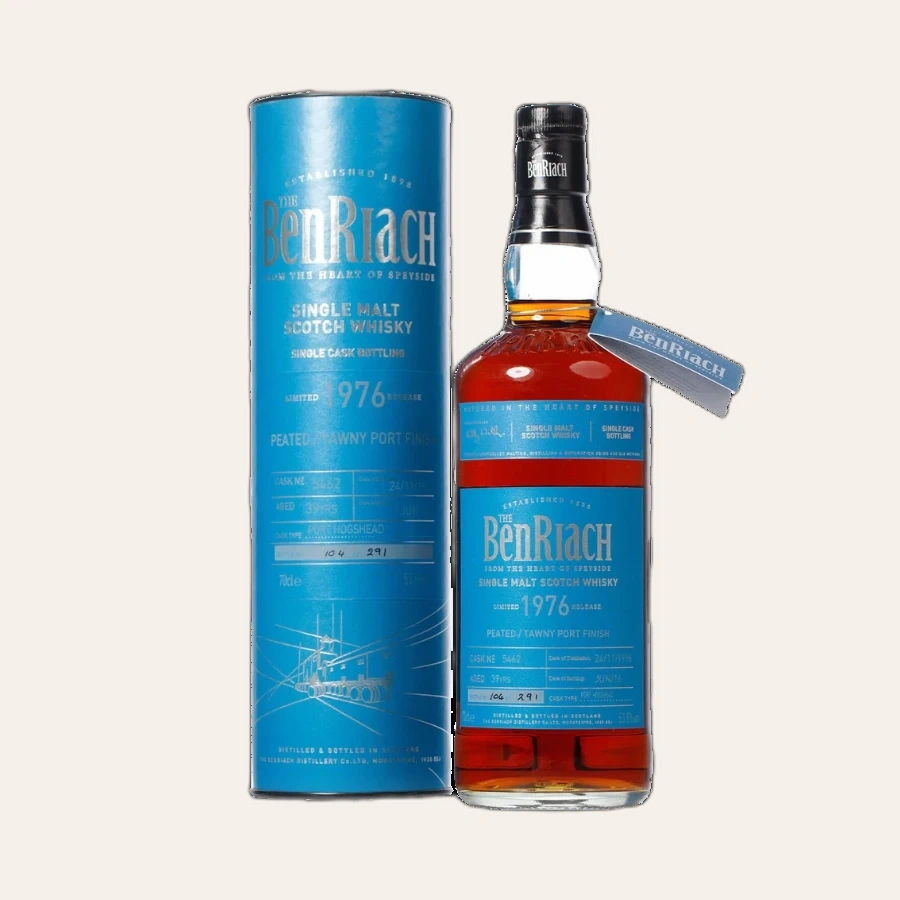 Rượu Whisky BenRiach 39 Year Old 1976 Bottled 2016