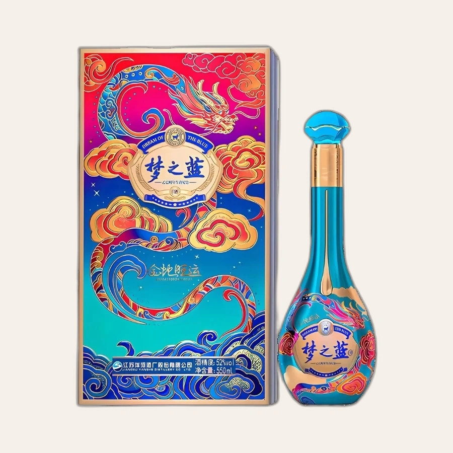Rượu Dương Hà Mộng Chi Lam Năm Ất Tỵ 2025/ Yanghe Dream Blue Year of the Snake 2025/ 洋河梦之蓝金蛇旺运蛇年生肖酒