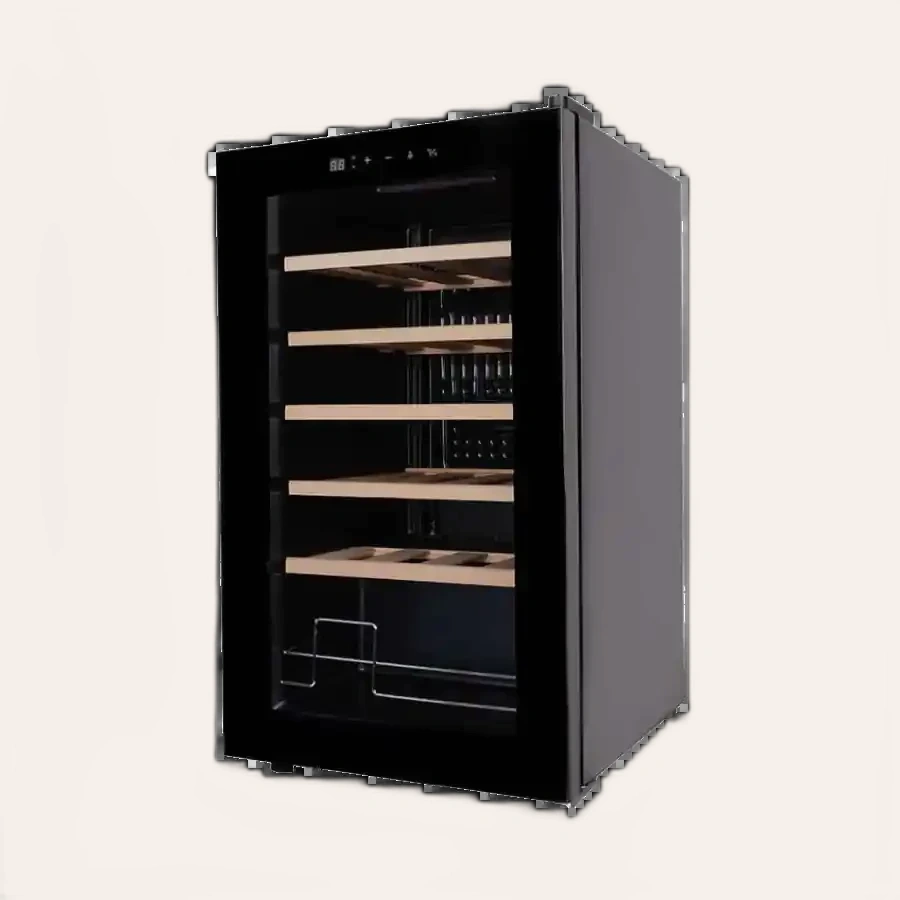 Tủ Rượu Vang Adela 24 Chai Giá Gỗ Kết Hợp Kim Loại
