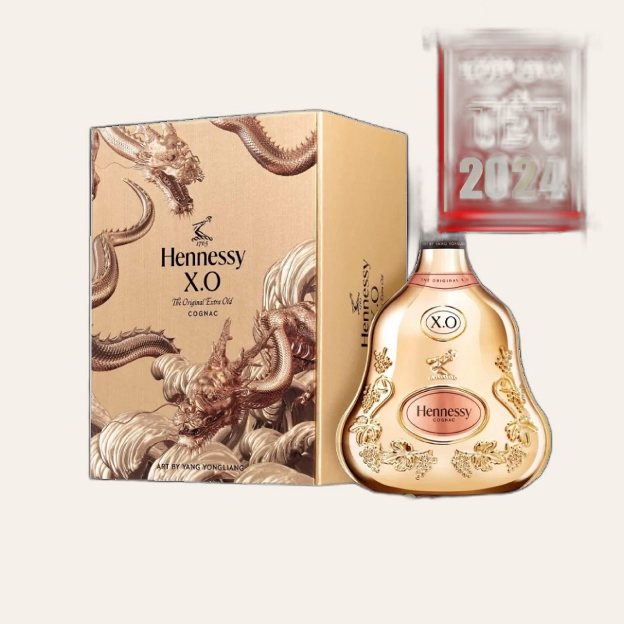 Rượu Cognac Hennessy XO Limited Phiên Bản Hộp Quà Tết Giáp Thìn 2024