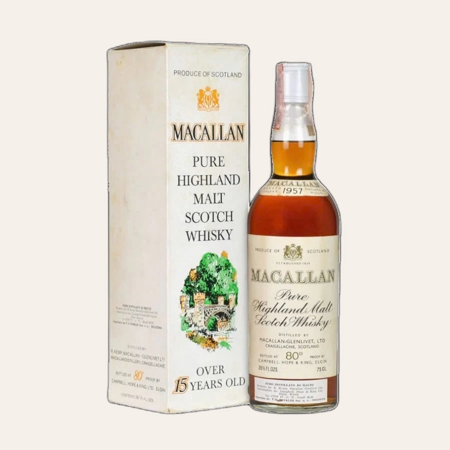 Rượu Whisky Macallan 15 Year Old Pure Highland Malt Scotch 1957