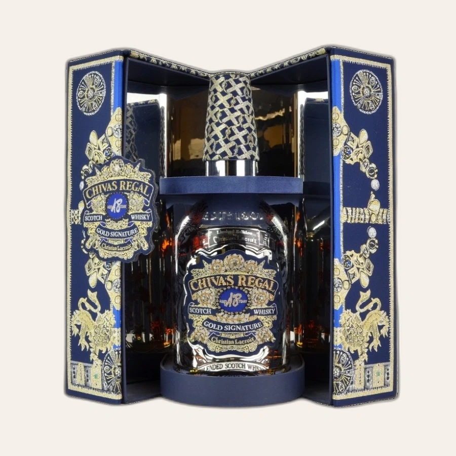 Rượu Whisky Chivas 18 Year Old Gold Signature Christian Lacroix Edition