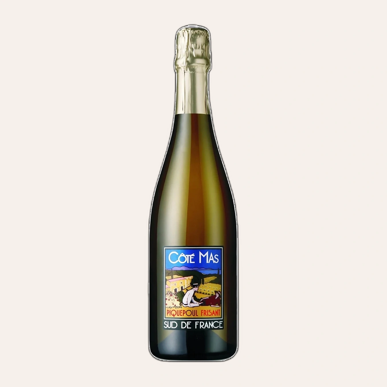 Rượu Sparkling Pháp Cote Mas Frisante Blans De Blans Piquepoul Chardonnay