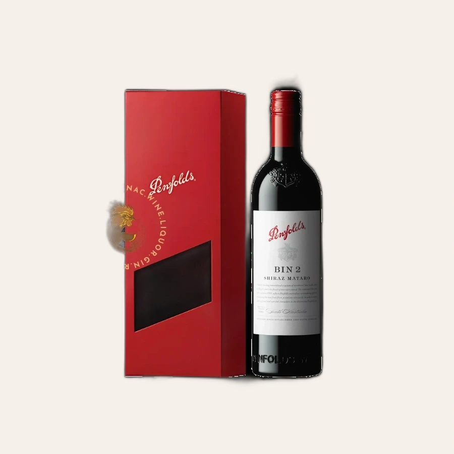 Rượu Vang Đỏ Úc Penfolds Bin 2 Hộp Quà Tết 2025
