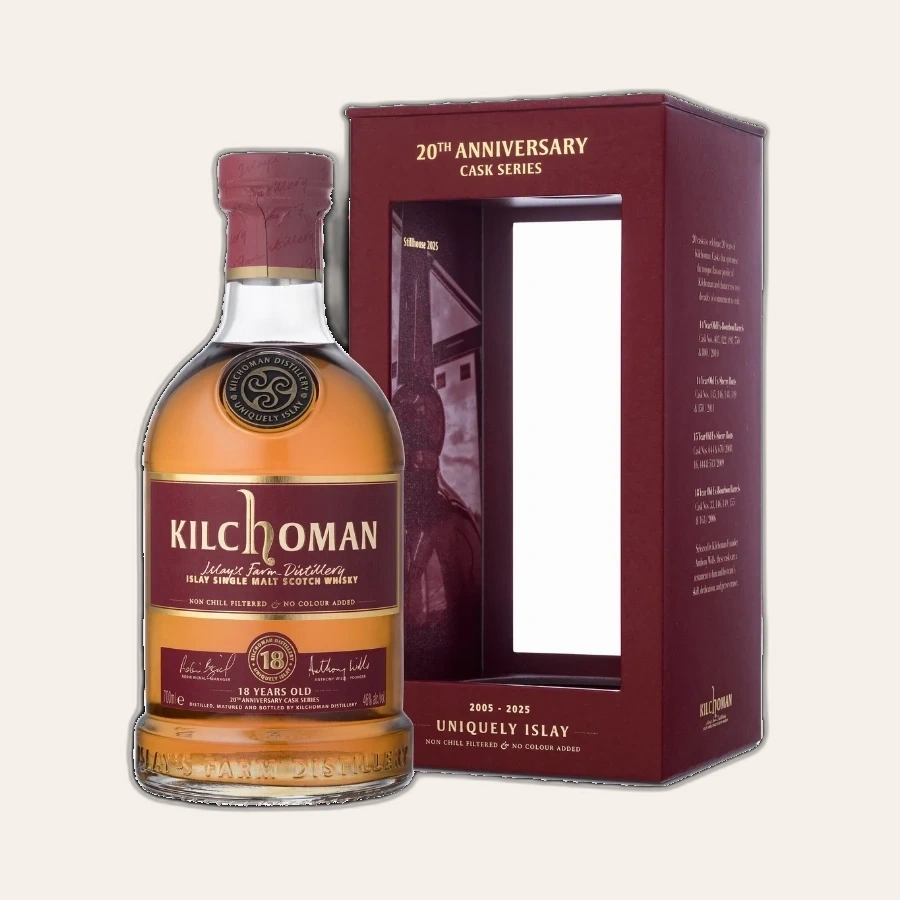 Rượu Whisky Kilchoman 18 Year Old Bourbon Cask 20th Anniversary Cask Series