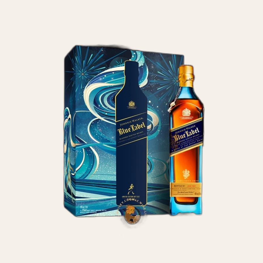 Rượu Whisky Johnnie Walker Blue Label Phiên Bản Hộp Quà Tết 2025