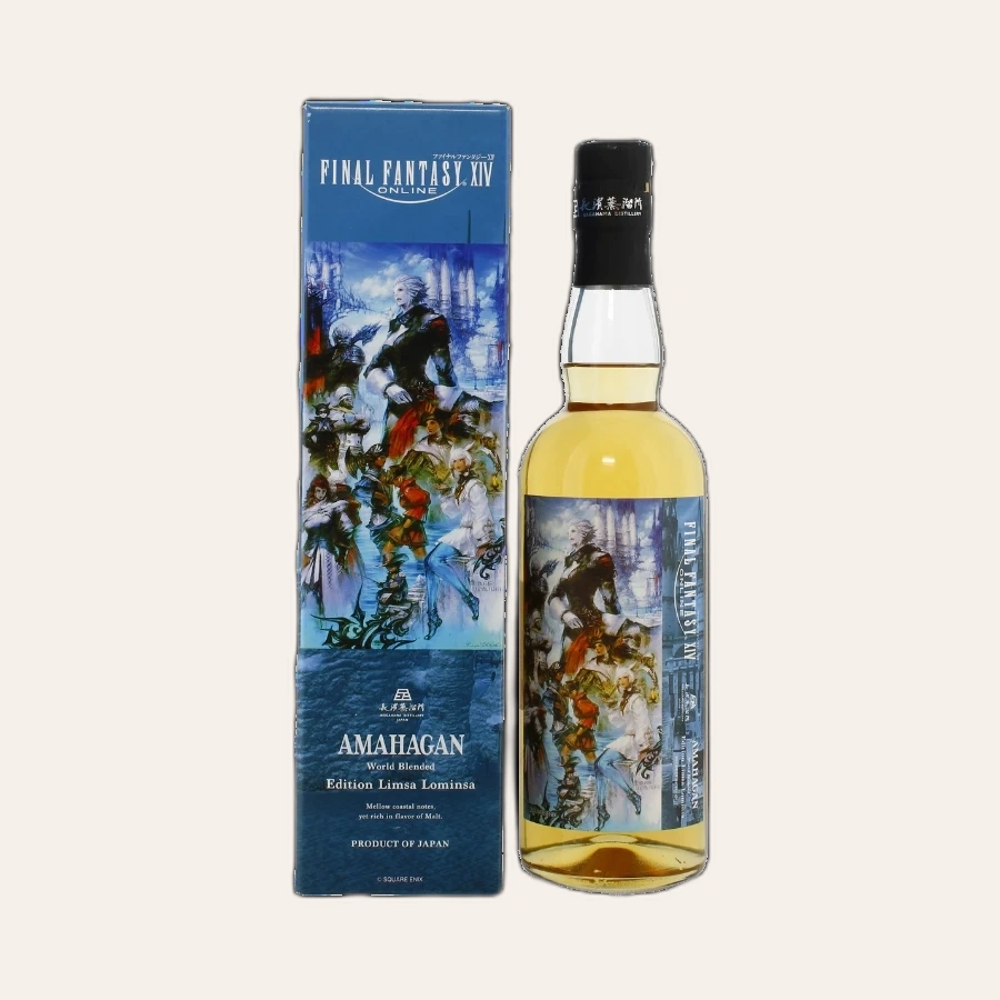 Rượu Whisky Nhật Amahagan World Blended Limsa Lominsa Edition - Final Fantasy XIV 10th Anniversary